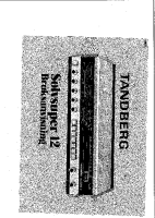 Tandberg Solvsuper_12 - Owners Manual